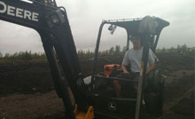 Trucks And Backhoes